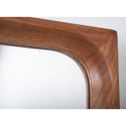 Wall Mirror with Teak Frame, Denmark, 1960s For Sale - Image 4 of 5