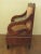 Wood Antique Empire Throne Armchair For Sale - Image 7 of 9