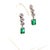 Emerald Diamond Earring 14k White Gold 2.13 TCW Certified For Sale - Image 4 of 9