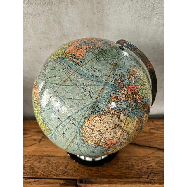 Vintage Duo Glass Globe Lamp from DBG, Germany, 1960s For Sale - Image 4 of 11