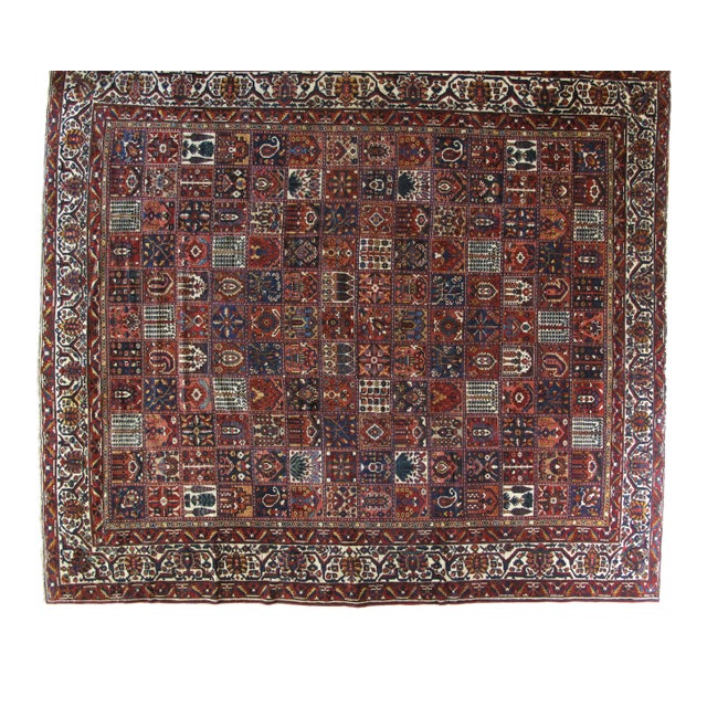 1970s Persian Bakhtiar Rug-14′ × 16′9″ For Sale