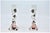 Glasses with Silver Rims and Floral Motifs, Set of 2, in Good conditions. Designed 1920 to 1949