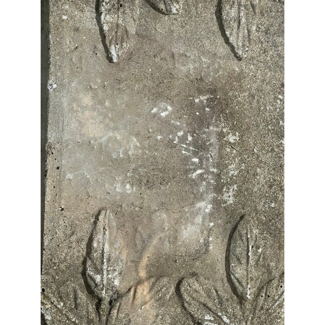 Mid 20th Century Cast Stone Garden Bench With Dog, Mid-20th Century For Sale - Image 5 of 6
