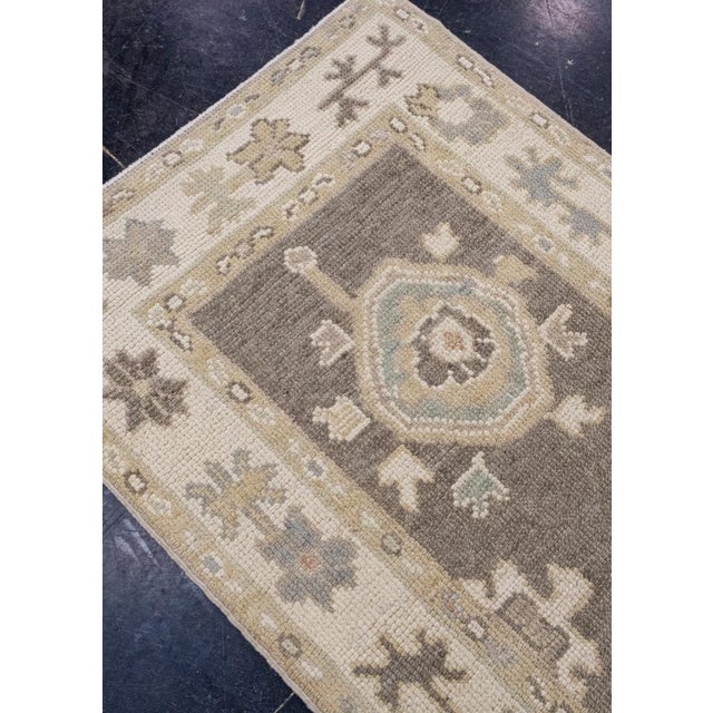 Turkish Oushak Runner Rug 2'6" x 16'2" For Sale In Houston - Image 6 of 8