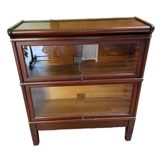 Mid 20th Century Mahogany Globe-Wernicke Bookcase From the Ideal Line For Sale