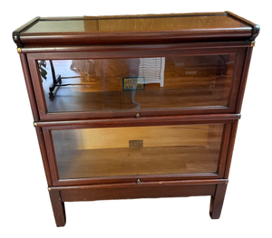 Mid 20th Century Mahogany Globe-Wernicke Bookcase From the Ideal Line