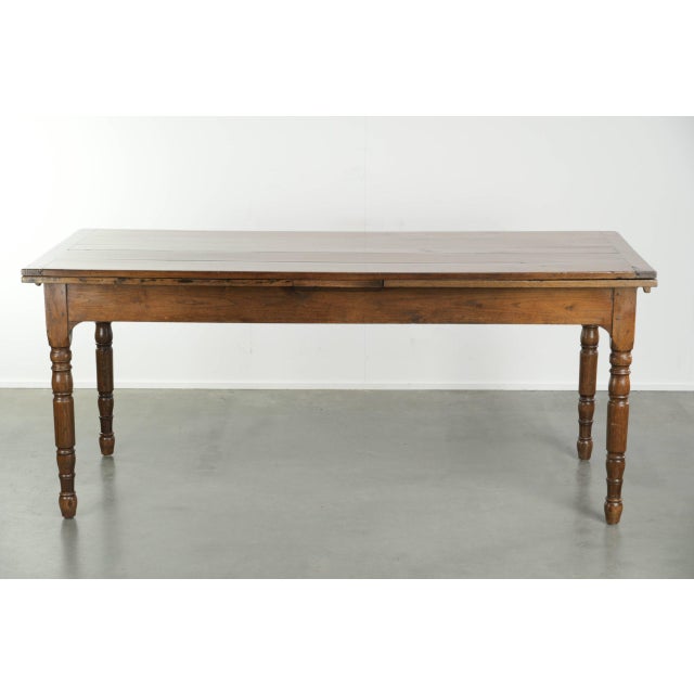 Antique Late 18th Century Oak Dining Table with Extendable Leaves For Sale - Image 3 of 18