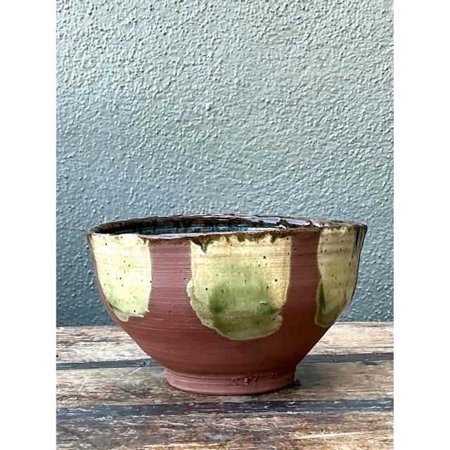 Vintage Handcrafted Studio Pottery Bowl For Sale - Image 9 of 12