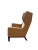 Holly Hunt Holly Hunt Darder Leather Contemporary Wingback Chairs and Ottoman For Sale - Image 4 of 9