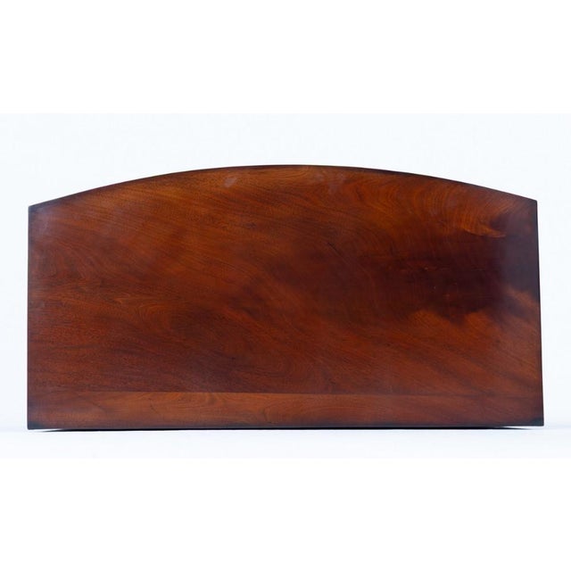 Victorian Mahogany Bow Front Chest of Drawers, 1860s For Sale - Image 5 of 7