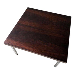 Vintage Coffee Table in Rosewood and Chrome, 1960s For Sale