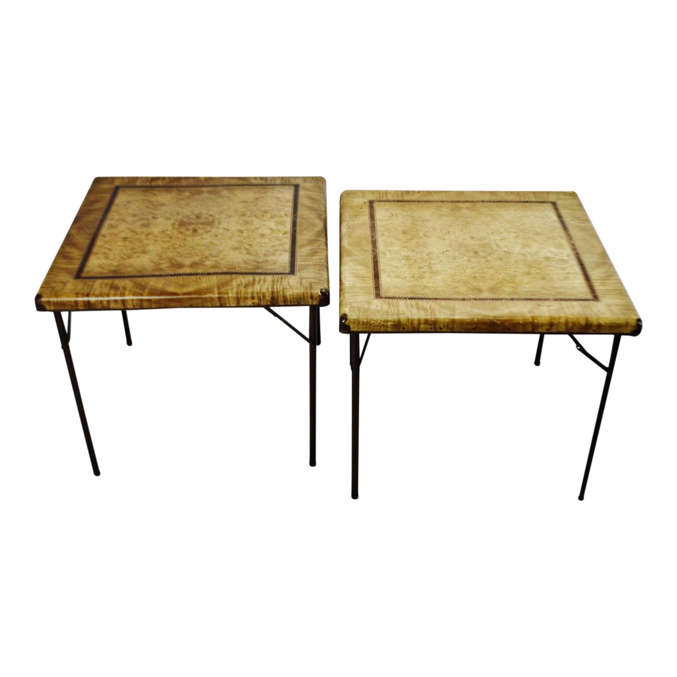 Vintage 7700 Series Shwayder Brothers Samson Folding Card Tables A