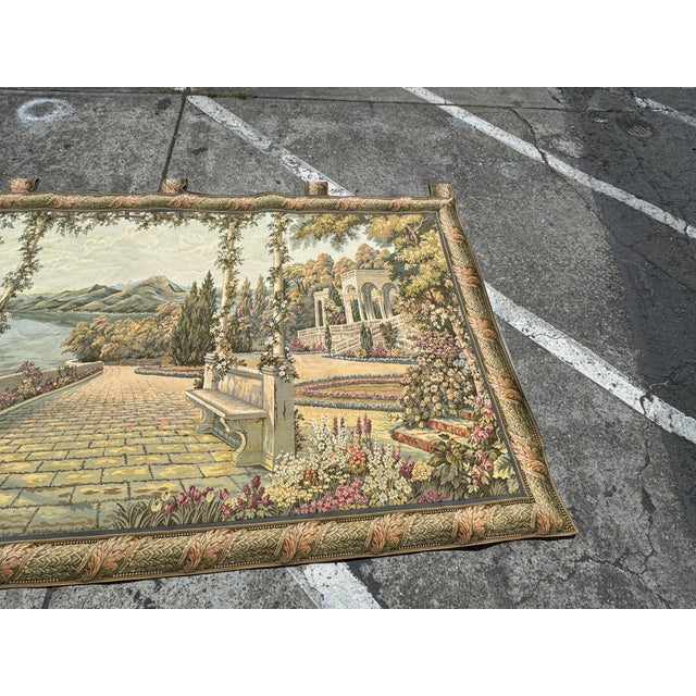 Hammacher Schlemmer Italian Terrace Tapestry For Sale - Image 11 of 12