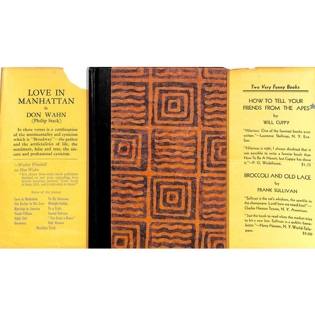 WAHN, Don (Philip Stack) w/ a foreword by Walter Winchell [98] pp. Liveright, Inc. Publishers 1932 7 1/2" x 5 1/4"...