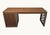 1980s Modernist Sculptural Walnut Desk With Asymmetrical Geometric Base For Sale - Image 5 of 17