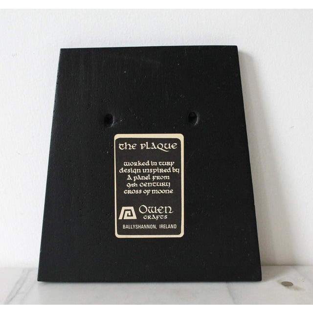 Mid 20th Century Vintage Celtic Folk Art Decorative Wall Plaque - Jesus For Sale - Image 5 of 6