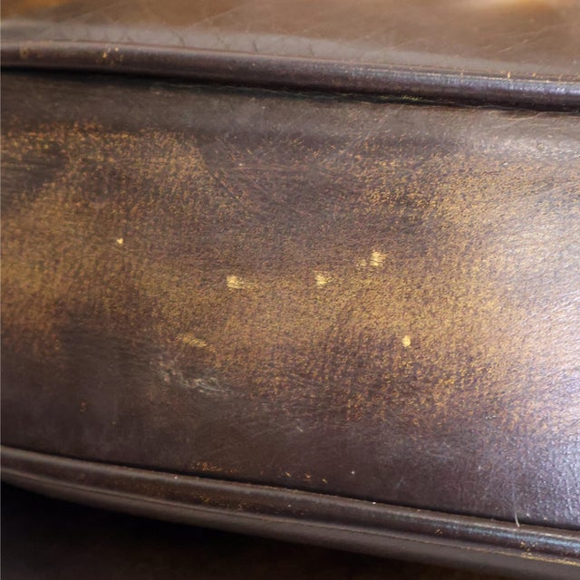 Art Deco Leather Channel-Back Club Chair, English, Ca. 1940 For Sale - Image 10 of 10