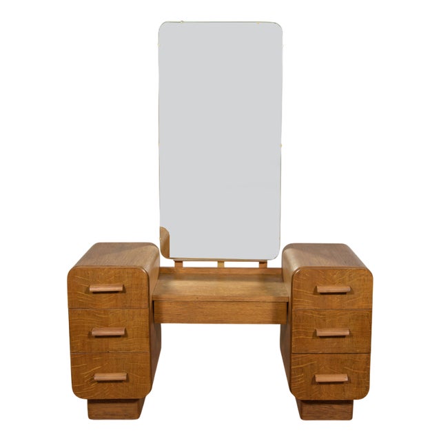 Art Deco Dressing Table, Former Czechoslovakia, 1950s For Sale