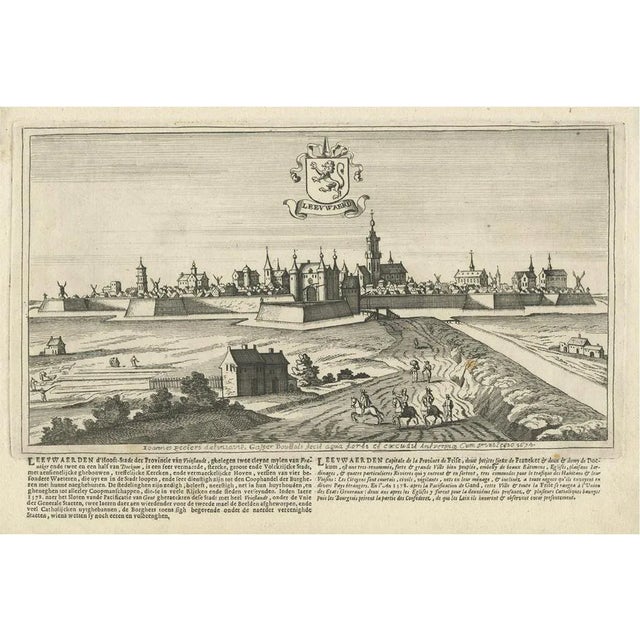 City of Leeuwarden, 1680, Paper For Sale