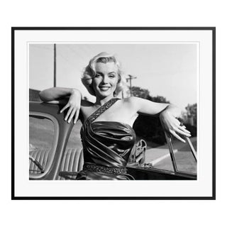 Marilyn Monroe With Classic Roadster for "How to Marry a Millionaire" Black Framed Archival Pigment Print - 37 X 47” For Sale
