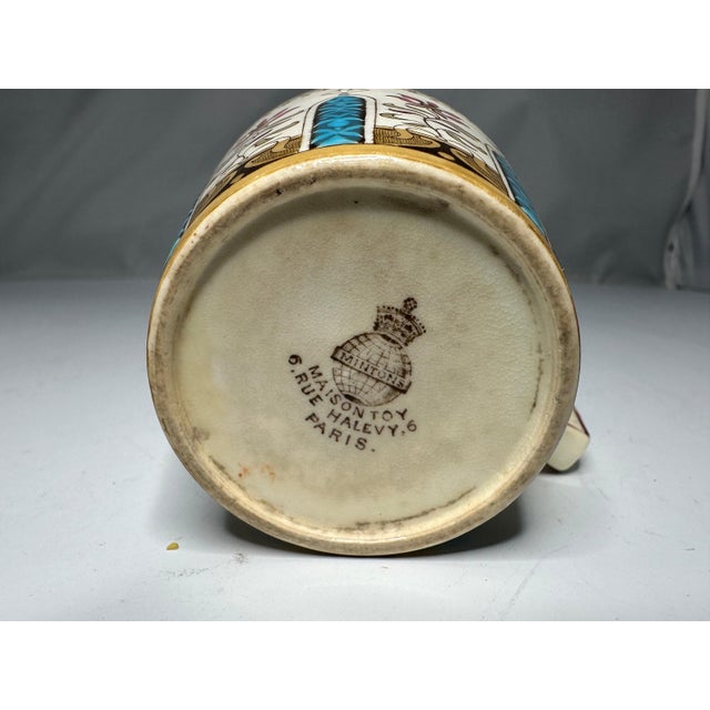 Blue Minton for Maison Toy Paris Demitasse Cup & Saucer RARE For Sale - Image 8 of 10
