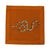 Contemporary Serpent Cotton Sateen Cocktail Napkins in Burnt Orange, Set of 4 For Sale - Image 3 of 5