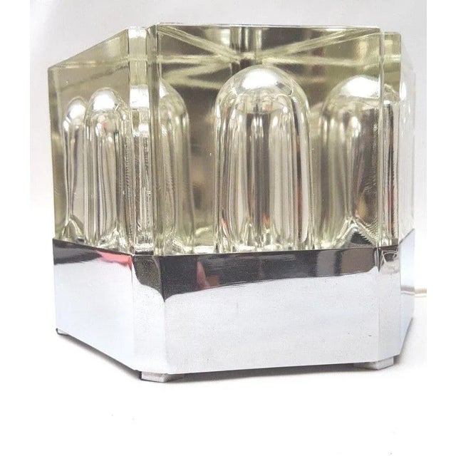 1970s Glass Table Lamp from Fidenza Vetraria, 1970s For Sale - Image 5 of 11