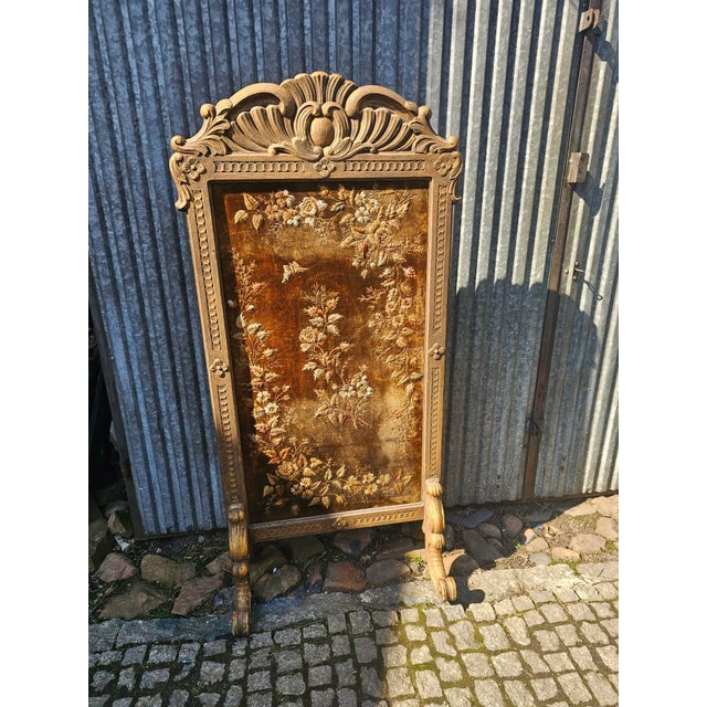 Carved Wooden Fireplace Screen, 19th Century For Sale - Image 12 of 13