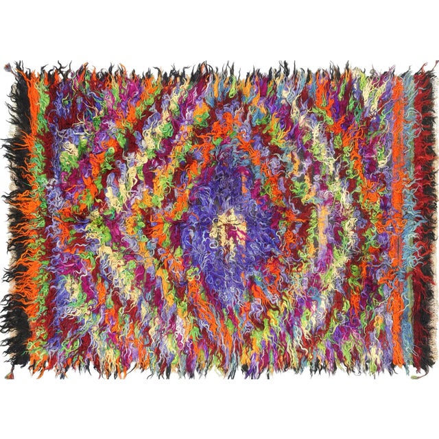 Textile 1960s Turkish Tulu Rug For Sale - Image 7 of 7