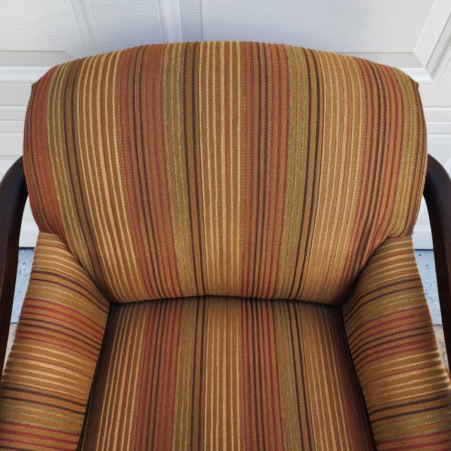 Vintage MCM Club Lounge Armchair & Ottoman Art Deco a Pair For Sale In Miami - Image 6 of 14