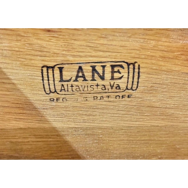 Wood Mid-Century Modern Lane Tuxedo Walnut Nightstands - Set of 2 For Sale - Image 7 of 7