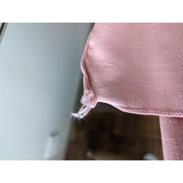 Mid 20th Century Vintage Pink Tablecloth 52" by 70" For Sale - Image 5 of 6