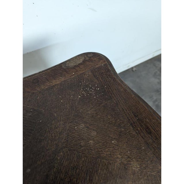 Wood Louis XV Style Oak Coffee Table with Parquet Top, 1960s For Sale - Image 7 of 8