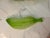 Mid-Century Modern Vintage La Rochere France Frosted Green Glass Small Serving Dish - 8 For Sale - Image 3 of 5