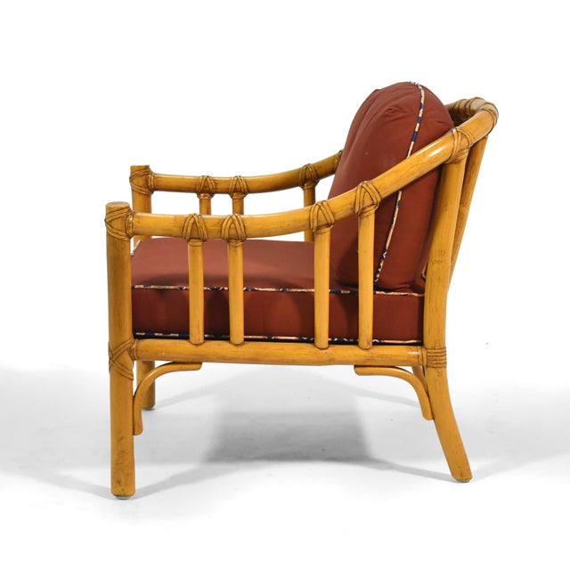 1960s McGuire A-1 Rattan Lounge Chair For Sale - Image 5 of 11