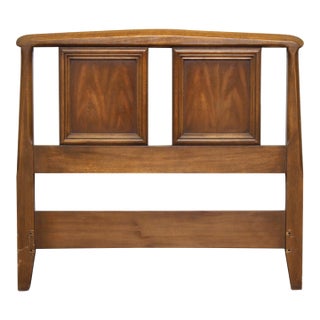 Mid Century Twin Size Wood Headboard For Sale