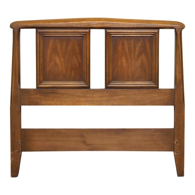 Mid Century Twin Size Wood Headboard For Sale