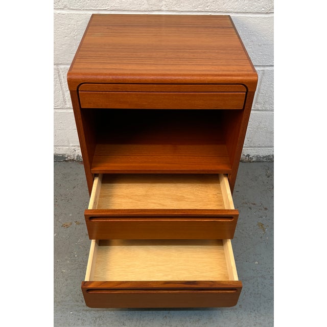 Vintage Danish Modern Teak Nightstands by Nils Jonsson for Torring Mobelfabrik, A Pair For Sale - Image 9 of 15
