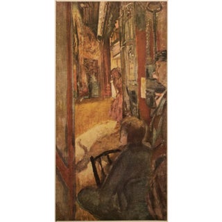 1948 After Édouard Vuillard "The Scene" Vintage Parisian Offset Lithograph For Sale