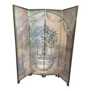 Vintage Maitland-Smith Regency French Neoclassical Coromandel Room Divider Screen For Sale