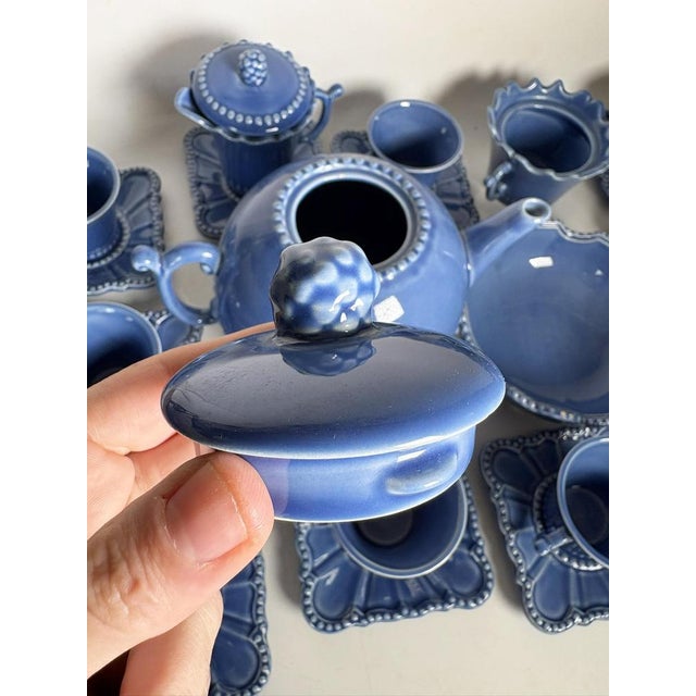 Ceramic Vintage French Tea Set, 1970, Set of 23 For Sale - Image 7 of 17