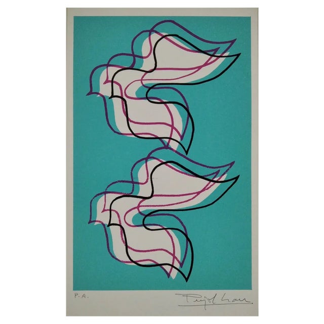 Pujol Grau, Composition, 1990, Lithograph For Sale