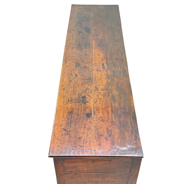 Wood Georgian Oak Potboard Dresser Base, 1760 For Sale - Image 7 of 13