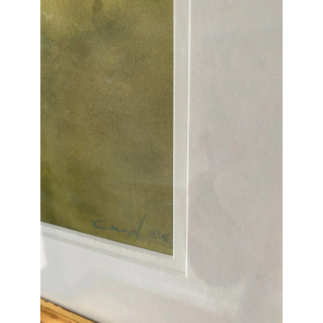 Realism Contemporary Bucolic Landscape Watercolor Painting, Framed For Sale - Image 3 of 7