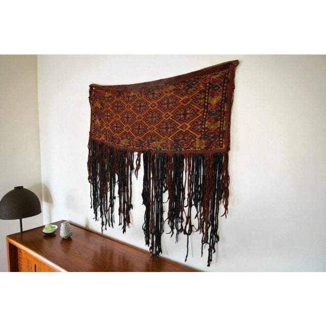 antique nomad bag wonderful tent bag or decorative wall covering torba from afghanistan turkmenistan turkoman tent bag...