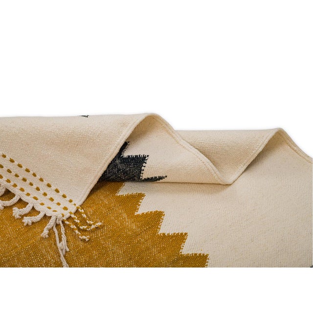 Handwoven Wool Rug by Azele Studio For Sale - Image 6 of 9