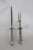 Rococo Early 20th Century Gorham Roast Fork and Sharpener Silver Plate 2 pcs For Sale - Image 3 of 12