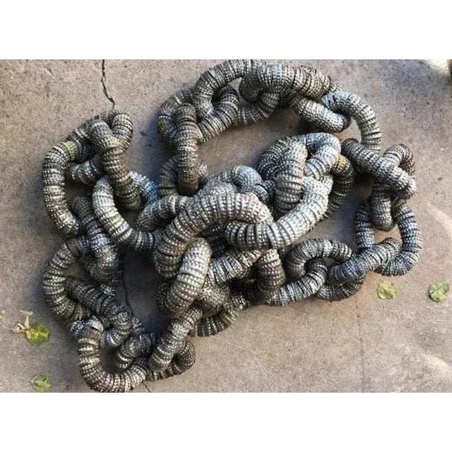 Bottle Cap Chain Vintage Americana Folk Art Chairish