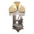 1980s Gianni Lorenzon Italian Porcelain Figural Lamp & Designer Shade For Sale