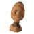 Vintage Hand Carved African Wood Bust For Sale